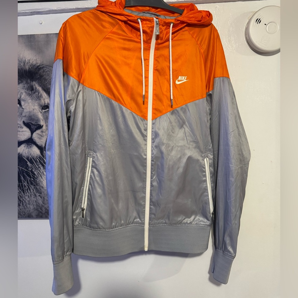 Nike Sportswear Orange and Gray windbreaker